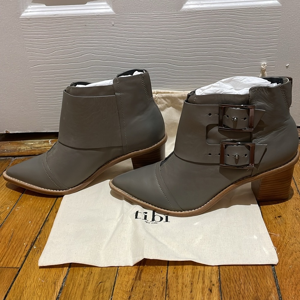 NWOT Tibi leather ankle boot